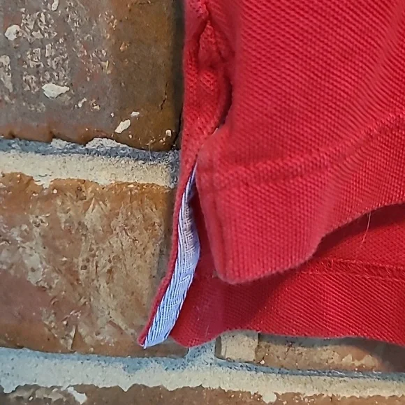 Tommy Hilfiger Vibrant Red Classic Fit Polo Shirt, Size Medium - Picture 4 of 5